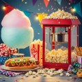 Plongez dans la Magie Gourmande de l'Enfance et des Fêtes : Location de Machines Barbe à Papa, Pop-Corn & Hot-Dog
